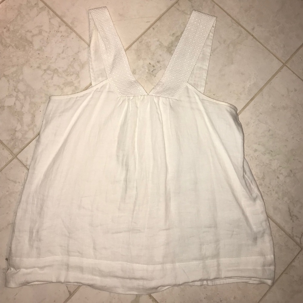 J. CREW white sleeveless blouse. Size 10.